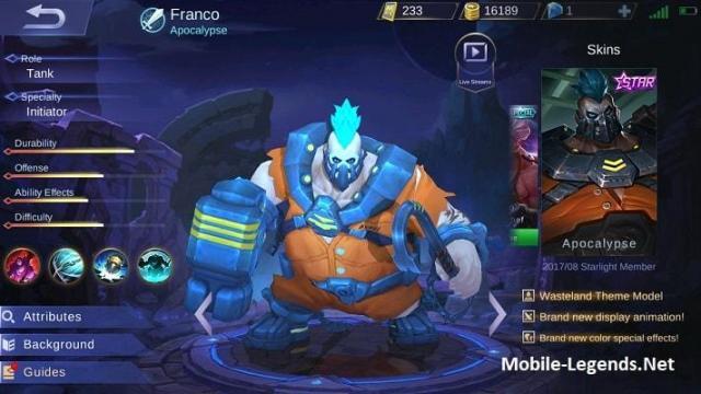 Franco Awesome Detailed Guide 2018  Mobile Legends